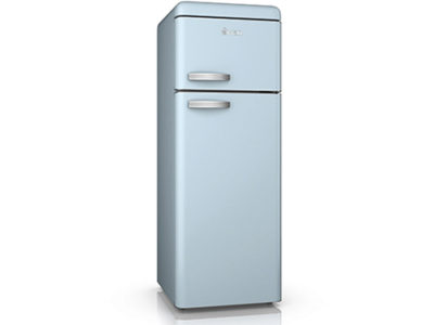 Swan Retro Top Mounted Fridge Freezer – Blue